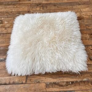 Natural Sheepskin Throw Pillow 15" x 15"